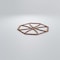 Ekena Millwork Medium Haswell Decorative Fretwork Wood Wall Panels, Walnut, 15 3/8"W x 15 3/8"H x 3/8"T WALW16X16X0375HWLWA - alternate 3